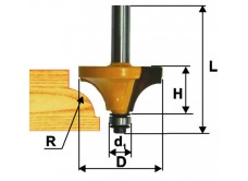 Фреза кром калевочная ф25,4х13мм R6,3мм хв 8мм