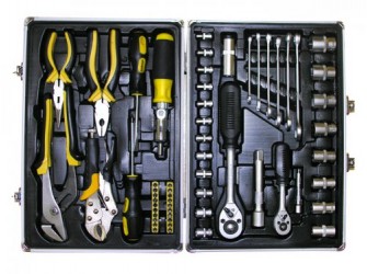 Набор инструмента 59 предметов, алюминиевый кейс