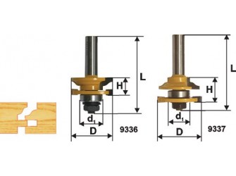 Набор фрез комб рамочных хв 12мм