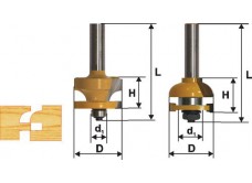 Набор фрез комбинированных рамочных, хвостовик 12 мм, 2 штуки