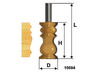 Фреза кром фигурная ф32х57мм хв 12мм