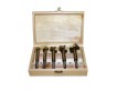 Набор сверл Форстнера для дерева HSS, деревянная коробка, 5 штук