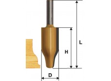 Фреза фигирейная вертикальная ф25,4х41,3мм хв 12мм