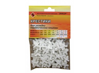 Крестики для кафеля 5,0 мм, 100 штук, блистер