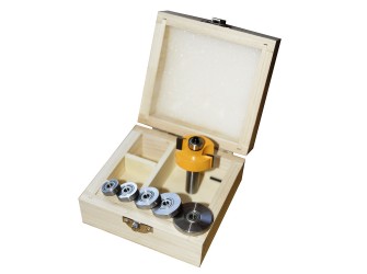 Набор фрез кромочных фальцевых, 6 подшипников, хвостовик 12 мм