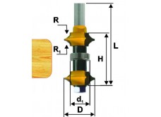 Фреза кром калевочная регул ф22мм хв 12мм