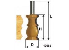 Фреза кром фигурная ф32х57мм хв 12мм