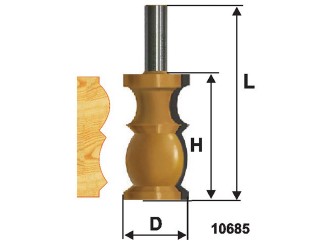 Фреза кром фигурная ф32х57мм хв 12мм