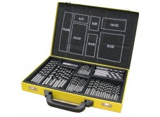 Набор сверл для бетона, 220 штук, металлический кейс