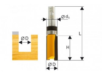 Фреза кромочная прямая ф6,35х20мм хв. 8мм