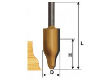 Фреза фигирейная вертикальная ф25,4х41,3мм хв 12мм