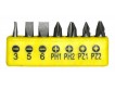 Отвертка короткая со вставками 1/4", 8 предметов