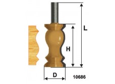 Фреза кром фигурная ф32х57мм хв 12мм