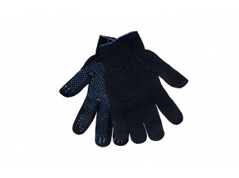 Перчатки х/б с ПВХ ЭНКОР черные 1/10