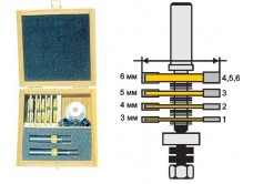 Фреза кромочная фальцевая Ф50,8 мм, 4 диска, хвостовик 12 мм