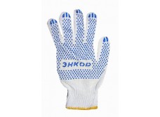 Перчатки х/б с ПВХ ЭНКОР 1/10