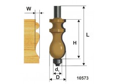 Фреза кромочная фигурная ф22,2х41мм хв 12мм