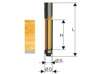 Фреза кромочная прямая ф12,7х38мм хв 12мм