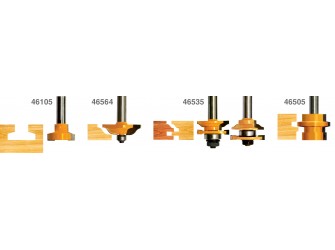 Набор фрез для изготовления филенчатых изделий, хвостовик 12 мм, 5 штук