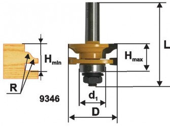 Фреза комб рамочная ф41,3х26мм хв 12мм