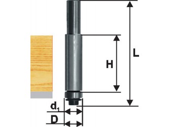 Фреза кромочная прямая ф9,5х25мм хв 8мм ДСП