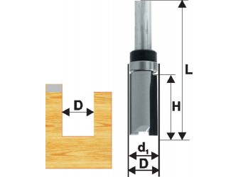 Фреза кромочная прям ф19х38мм хв 12мм ДСП