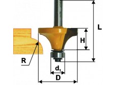 Фреза кром калевочная ф19х10мм R3,2мм хв 8мм