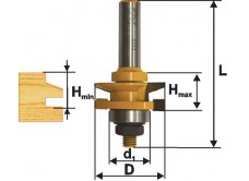 Фреза комбинированная рамочная ф41х24мм хв. 12мм