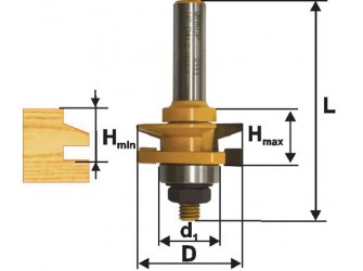 Фреза комбинированная рамочная ф41х24мм хв. 12мм