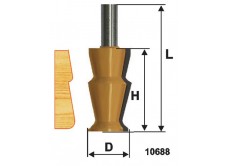 Фреза кром фигурная ф32х57мм хв 12мм