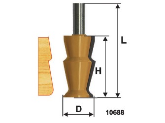 Фреза кром фигурная ф32х57мм хв 12мм