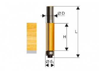 Фреза кромочная прямая ф12,7х13мм хв. 8мм