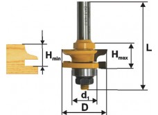 Фреза комбинированная рамочная ф41х24мм хв. 12мм