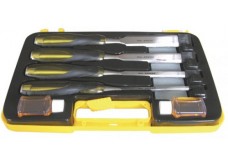 Набор стамесок-долот 6,12,20,26 мм + брусок, 5 предметов, пластиковый кейс