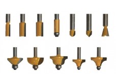 Набор фрез для декоративного применения, хвостовик 8 мм, 12 штук