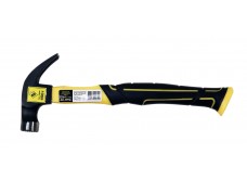 Молоток гвоздодер 450 грамм с фиберглассовой рукояткой и магнитом