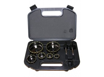 Набор коронок алмазных по керамограниту мокрый рез, 9 предметов