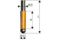 Фреза кромочная прямая ф19х50,8мм хв 12мм