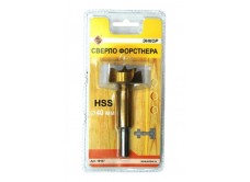 Сверло для дерева 40 мм, Форстнера, блистер