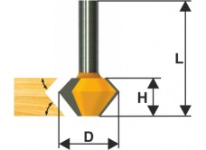 Фреза кром конусная ф38,1х22,2мм 45° хв 12мм