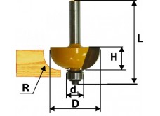 Фреза кром калевочная ф22,2х13мм R4,8мм хв 8мм