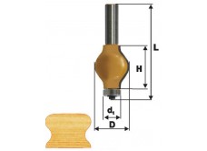 Фреза кромочная фигурная Ф32Х38 мм, хвостовик 12 мм