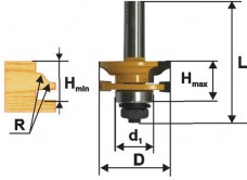 Фреза комбинированная рамочная ф41х24мм хв. 12мм