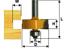 Фреза кромочная фальцевая Ф25,4Х13 мм, хвостовик 8 мм