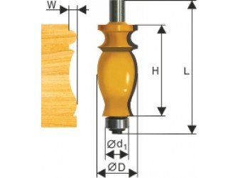 Фреза кромочная фигурная ф25,4х41мм хв 12мм