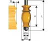 Фреза кромочная фигурная ф25,4х41мм хв 12мм