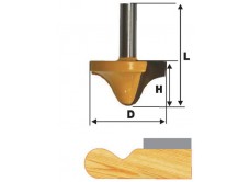 Фреза кромочная фигурная Ф38Х19 мм, хвостовик 12 мм