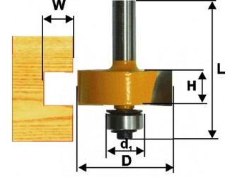 Фреза кромочная фальцевая Ф31,8Х13 мм, хвостовик 8 мм