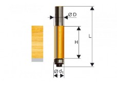 Фреза кромочная прямая ф12,7х51мм хв. 12мм