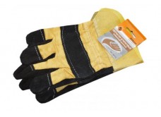 Перчатки спилковые комбинированные Энкор 1/10